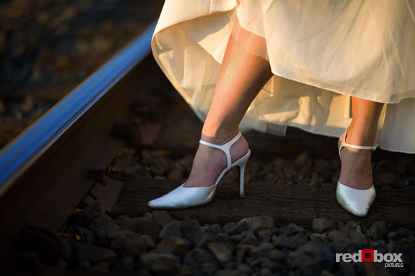 These shoes aren't made for walking, but they look good! (Photo By: Scott Eklund/Red Box Pictures)
