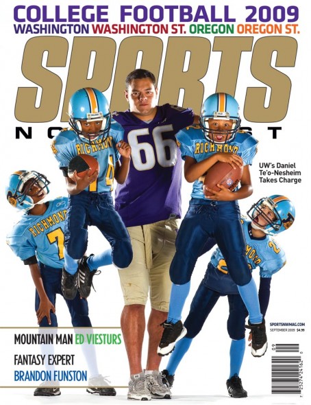 September 2009 cover of Sports Northwest Magazine. (photo by Scott Eklund/Red Box Pictures)