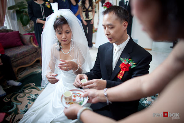 The tea ceremony begins. (Photo by Dan DeLong/Red Box Pictures)