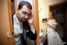A bride, a groom and a few zombies