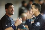 1992 & 1996 P-I SSY Edgar Martinez and Alex Rodriguez chat in the dugout during the 2000 season (Dan DeLong/Seattle Post-Intelligencer