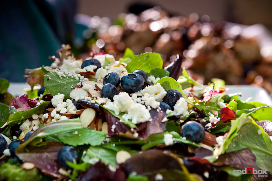 Salad with blue cheese and blueberries. (Photography by Red Box Pictures)