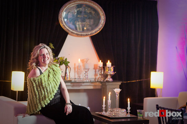 Monica Newby of A Grand Affaire Catering was all smiles as she hosted her "RE-New" Party open house at Georgetown Studios in Seattle. (Photo by Red Box Pictures)