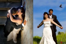 The bride & groom share a few moments at the Golf Club at Newcastle following their wedding in Bellevue. Seattle Wedding photographer Scott Eklund Red Box Pictures