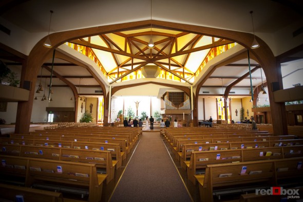 The wedding of Johanna & Neel at St. Louise Catholic Church in Bellevue. (Wedding Photography Scott Eklund Red Box Pictures Seattle)