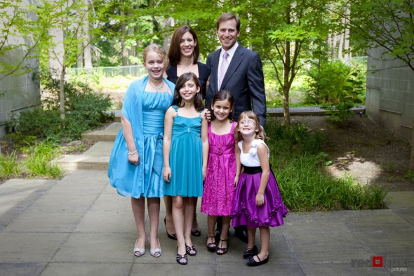 The Koffman family at the Bat Mitzvah of daughter Jaime at Temple De Hirsch Sinai in Bellevue, Wash. on Saturday August 21, 2010. (photography by Scott Eklund/Red Box Pictures)