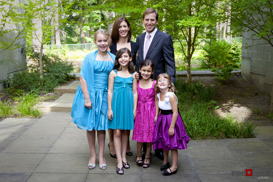 The Koffman family at the Bat Mitzvah of daughter Jamie at Temple De Hirsch Sinai in Bellevue, Wash. on Saturday August 21, 2010. (photography by Scott Eklund/Red Box Pictures)