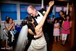 Nobuyo and Rory finish their first dance, a tango, as a married couple aboard the Virginia V steamship on Lake Union in Seattle. (Photo by Dan DeLong/Red Box Pictures)
