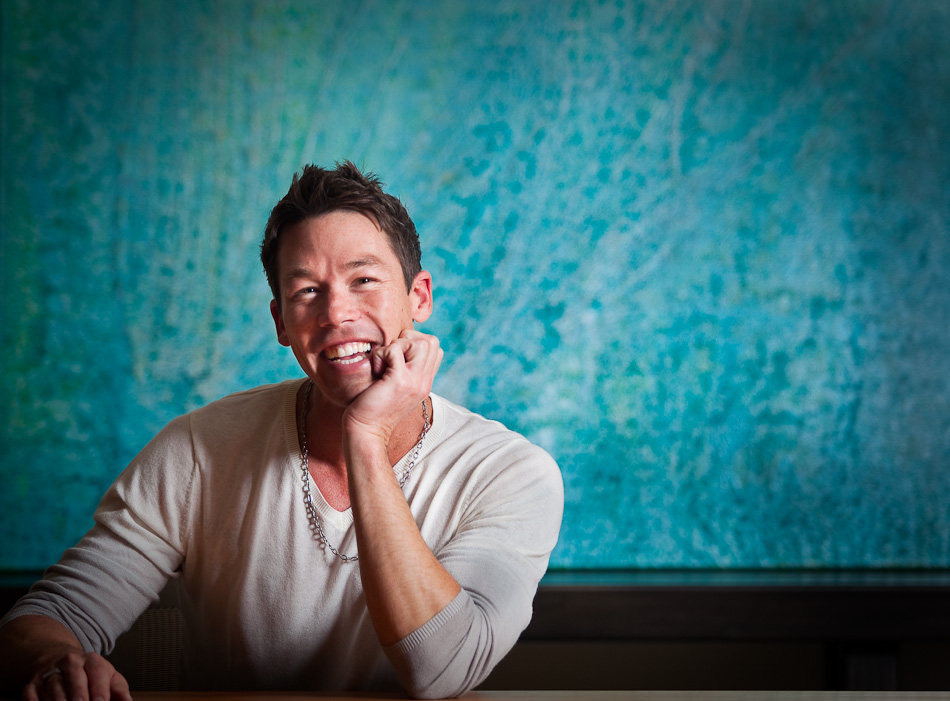 David Bromstad photographed in the Ralph Hays showroom at the Seattle Design Center. Photography by Rob Sumner/Red Box Pictures.