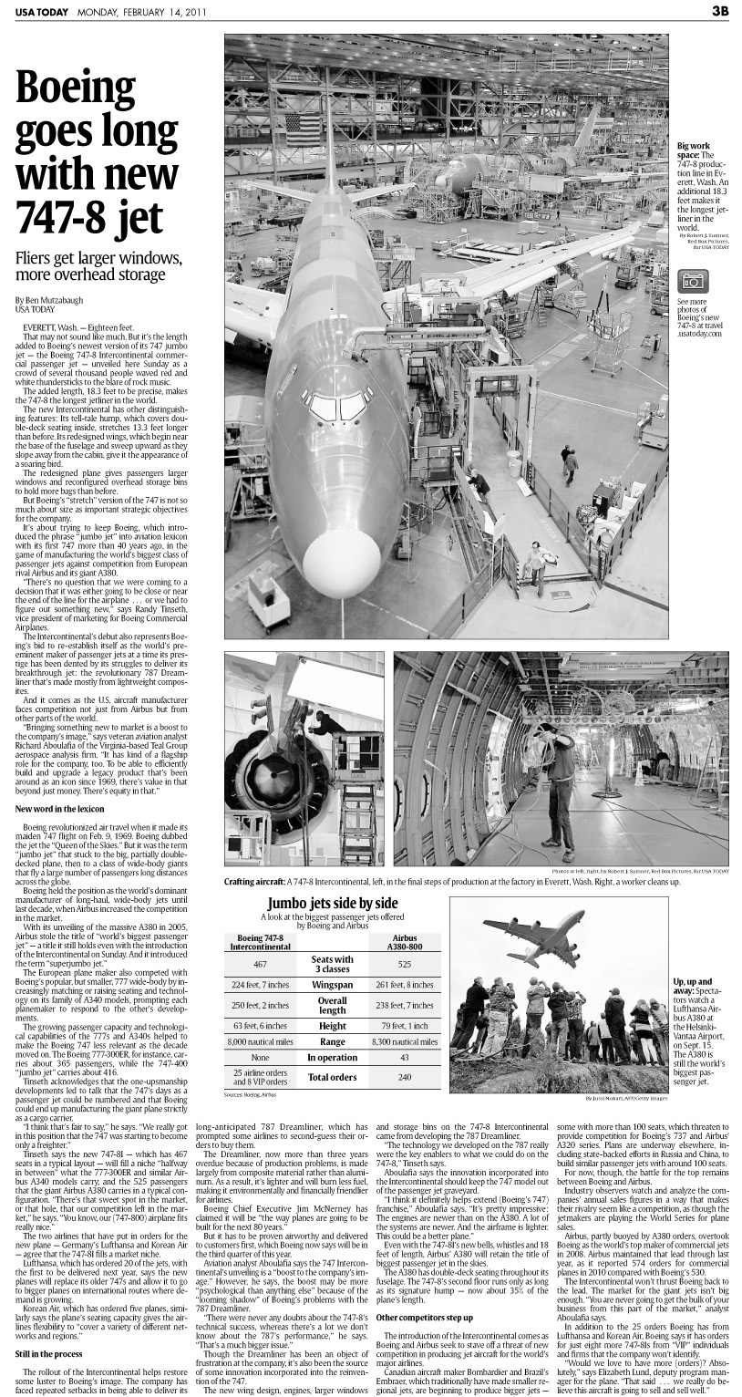 USA Today page featuring photography by Rob Sumner / Red Box Pictures