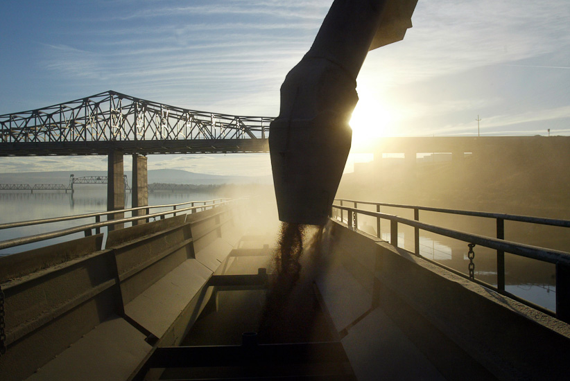 Industrial Photography-Winter Wheat Barge