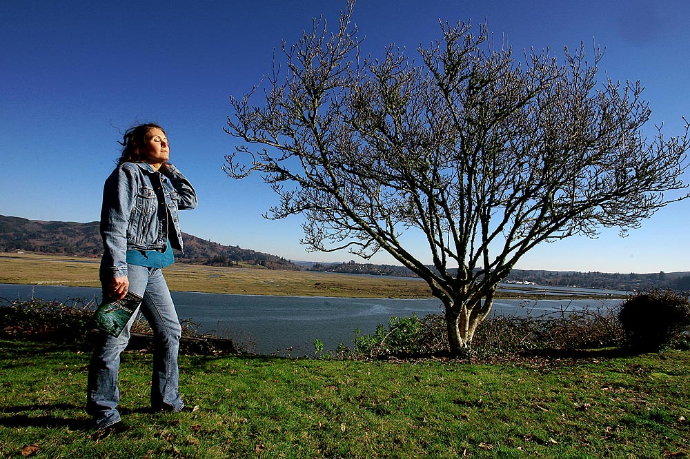 Author Michele Torrey at her South Bend, Wash. home. (Photographer: Scott Eklund)