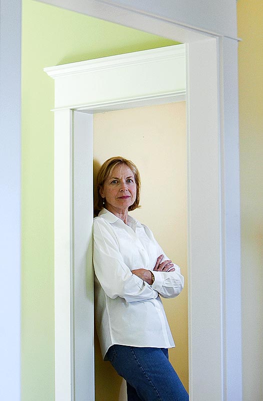 Nancy Horan, is the author of "Loving Frank," based on the scandalous love affair of super star architect Frank Lloyd Wright with the wife of one of his clients. (Photographer: Andy Rogers)