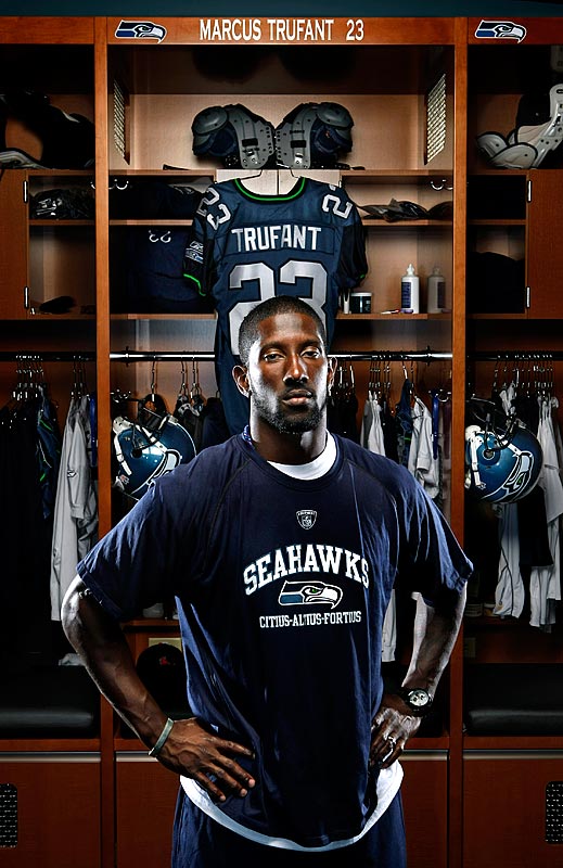 Seattle Seahawks cornerback Marcus Trufant (Photographer: Andy Rogers)
