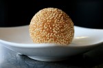 Sesame ball at Pike Place Chinese Cuisine (Photographer: Dan DeLong)