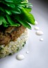 Pork belly confit, with quinoa, white grapefruit and flower honey at Beato in West Seattle. (Photographer: Andy Rogers)