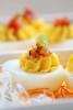 Citrus Salmon Gravlox deviled eggs at Seastar Restaurant in Seattle (Photographer: Scott Eklund)