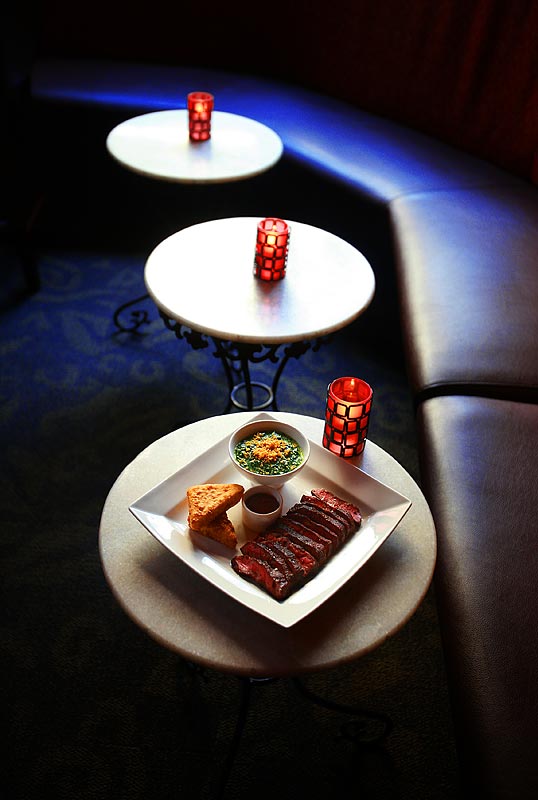 Flat-iron steak at Dahlia Lounge in Seattle (Photographer: Scott Eklund)